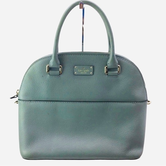 KATE Spade Carli Grove Street Blue Green Dawn Satchel Handbag - Picture 1 of 8
